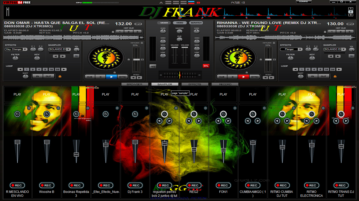Virtual DJ Creating Samples